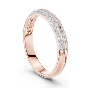 Bague pour femme en diamant de laboratoire de 0,304 carats, clarté VVS-VS, technologie CVD, or 18 carats, 14 carats, 10 carats et argent 925, rose, jaune - Product Image 5