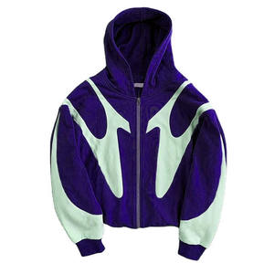 Sweat à capuche pour homme sweat à capuche patchwork pour adulte sweat à capuche brodé en polaire hommes camouflage pull à manches longues retravaillé - Product Image 6