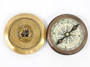 Brújula Náutica Vintage de Latón, Brújula de Bolsillo de Latón, Suministro Personalizado OEM ODM - Product Image 5
