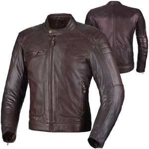 Adventure Motorbike Leather Jacket Men Riding Gear Protective Durable Racing Outdoor Men Motorbike Leather Jacket - Product Image 1