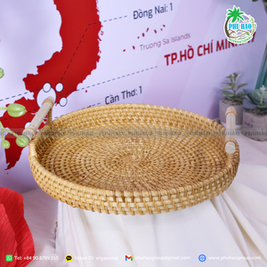 PRODUIT TOP L'organisation chic commence par un plateau en rotin léger et élégant Exportation du Vietnam - Product Image 2