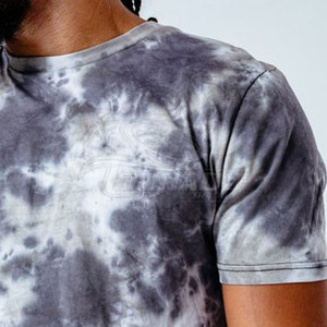 T-shirt respirant et léger pour homme, effet délavé, polyester/coton, séchage rapide, design personnalisé, vente en gros en stock - Product Image 4