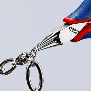 สำหรับคีมอิเล็กทรอนิกส์ KNIPEX ที่มีความยาวรวม 115 มม. รูปทรงขากรรไกรปลายมน 3 แบบ พร้อมด้ามจับหลายส่วนประกอบ - Product Image 6