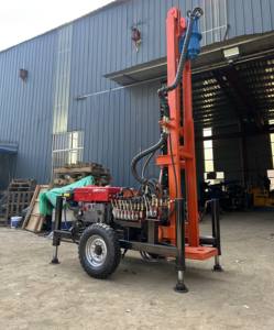 Foreuse à eau rotative sur chenilles diesel Hongrun d'occasion, profondeur 160 m, diamètre 325 mm, 900 kg, 24 V, composants principaux - Product Image 5