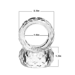 Metal cristal diamante servilletero anillo hebillas nueva decoración de vacaciones boda Navidad cena Mesa primavera fiesta impresionar a sus invitados - Product Image 1