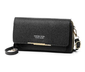 Monedero de doble capa de gran capacidad de estilo coreano para mujer, bolso de hombro/bolso cruzado multifuncional - Product Image 1