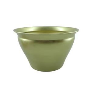 Maceta redonda de Metal, macetas de mosaico de espejo negro para decoración interior y exterior, hecha a mano en decoración de jardín a granel - Product Image 3