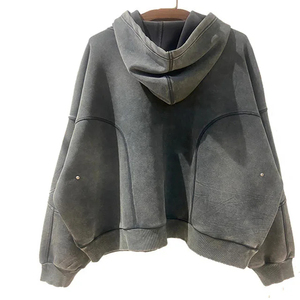 เสื้อสวมหัวมีฮู้ดสำหรับผู้ชายเสื้อซักได้สองกระเป๋าเสื้อผ้าแนวสตรีทสำหรับฤดูหนาวเสื้อผ้าลำลองผ้าฝ้าย100% ใช้ได้ทั้งชายและหญิง - Product Image 6