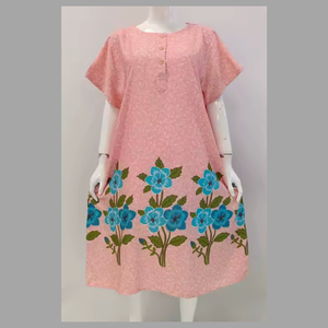 Vestido de casa de manga corta para mujer, cómodo para uso diario, hecho de 100% rayón por Chrysanta - Product Image 4