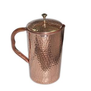 Premium Quality Pure <b>Copper</b> <b>Jug</b> Pitcher Home And Wedding Use <b>Copper</b> Hammered Design <b>Copper</b> Pitcher for Water <b>Jugs</b> - Product Image 1