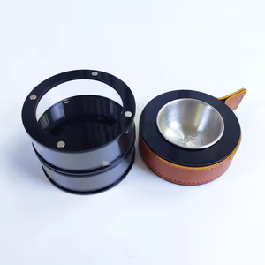 Quemador Bakhoor con incrustaciones de acrílico y madera-Soporte de incienso Premium con mango de cuero, juego de regalo de fragancia para el hogar de lujo - Product Image 2