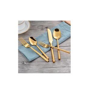 Fabricant Cuillère en Laiton Hot Seller Premium Couteau Cuillère Fourchette Set Taille Personnalisée Plaqué Or Couverts Set Haute Poli - Product Image 3