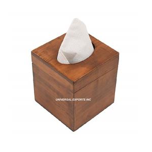 Boîte à mouchoirs en bois de noyer boîte à mouchoirs carrée porte-mouchoirs fait à la main de qualité supérieure classique élégant nouvelle boîte à mouchoirs - Product Image 1