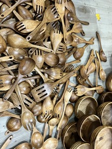 Cuillère à repas en bois naturel Cuillère à soupe à thé en bois réutilisable personnalisée de haute qualité du Vietnam à prix compétitif - Product Image 4