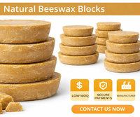SOLAEN NATURAL 100% Cire d'abeille naturelle pure jaune en blocs |   Cire d'abeille brute biologique pour la fabrication de bougies, les soins de la peau, respectueuse de l'environnement