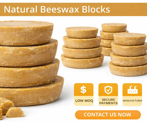 SOLAEN NATURAL Blocs de cire d'abeille 100% pure et naturelle |   Cire d'abeille brute biologique pour la fabrication de bougies Soins de la peau Cosmétiques écologiques |   En vrac - Product Image 2