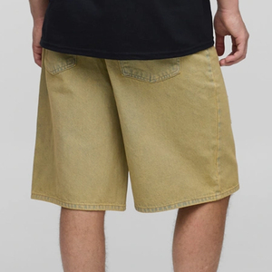 Shorts pour hommes à coupe classique, délavés à l'eau de Javel, avec déchirures minimales, vêtements décontractés, fermeture à boutons, prix de gros, service OEM pour les acheteurs en gros, 2026 - Product Image 6