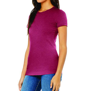 Camisetas de manga corta de nuevo diseño de la mejor calidad para mujer Ropa informal de Bajo MOQ Camisetas de mujer a la venta - Product Image 2