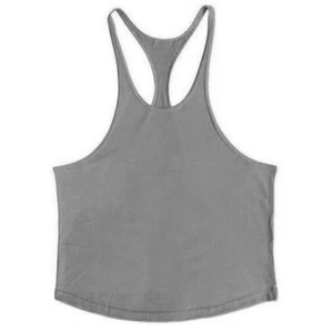 High Quality <b>Men's</b> <b>Crop</b> Stringer Tank <b>Top</b> Sleeveless Design for Gym Bodybuilding Muscle Workout - Product Image 5
