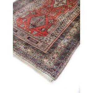 Alfombras de Lana Anudadas a Mano Nuray, Diseño Rectangular con Medallón Rojo Naranja y Patrones Abstractos para el Hogar, para Sala de Estar y Dormitorio, 9x12, Pae-2964 - Product Image 2