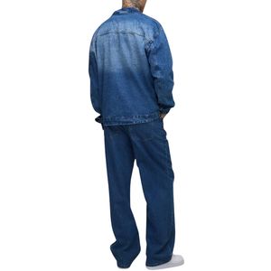 เสื้อเชิ้ตแฟลนเนลทรงปกติสำหรับผู้ชายไซส์ใหญ่ ลวดลายตาราง แขนยาว ติดกระดุมหน้า สไตล์ลำลอง ซักแบบหนัก แฟชั่น - Product Image 3