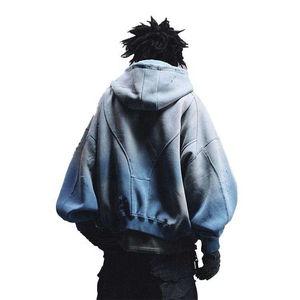 High Premium 500 Gem Hoodie Acid Wash Hoodie Fabricante Distressed 2024 Oversized French Terry Hoodies para hombres - Product Image 4