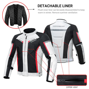 Haute Qualité Moto Hommes Femmes Touring Protection Racing Moto Costume En Cuir Protection Imperméable Moto Vestes - Product Image 5