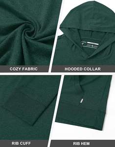 Premium 100% Polyester <b>Fleece</b> <b>Hoodie</b>-340 GSM Heavyweight Quick Dry Garment Dyed Custom Logo Soft & Warm Unisex Sweatshirt - Product Image 6