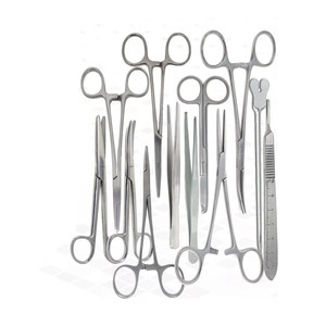 Juego básico de instrumentos de cirugía menor reutilizable o grado 33 piezas herramientas quirúrgicas de acero inoxidable con caja esterilizable CE ISO aprobado - Product Image 2