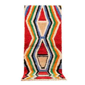 Alfombra de lana marroquí Vintage genuina Hermoso diseño de gran tamaño para el espacio de la habitación Material de seda para compradores a granel - Product Image 5