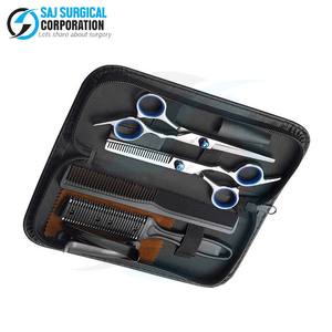 ชุดช่างตัดผม5ชิ้นแนววินเทจแบบพรีเมี่ยมสไตล์เยอรมันกรรไกรผอมบางหวีสแตนเลสแบบหรูหราตัดแต่งขนด้วยมือ - Product Image 3