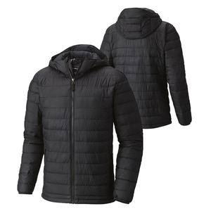 เสื้อปาร์กาขนเป็ดไนล่อนมีฮู้ดถอดได้เสื้อแจ็คเก็ต2026เสื้อคลุมสีเทาพิมพ์ลายโลโก้กลางแจ้ง - Product Image 6