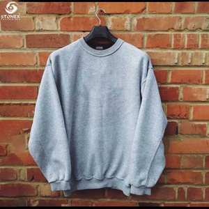 Venta al por mayor 100% algodón pulóver sudadera para hombres alta calidad Rib personalizado cuello redondo estampado invierno tejido tamaño personalizado suéter - Product Image 4