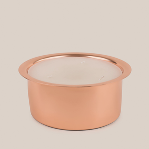 Dernière bougie ronde en cire Bol en métal finition cuivre or nickel Utilisation dans la maison et le jardin Cuisine Hôtel Décoration - Product Image 2