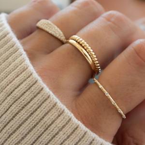 Famous Design Thin Gold Plated CZ 925 Silver <b>Ring</b> Adjustable <b>Ring</b> Luxury Jewelry White CZ Bezel Set Semi-Eternity <b>Rings</b> for Her - Product Image 3
