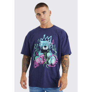 Peso pesado personalizado 100 por ciento algodón hombres camiseta logotipo desgastado DTG Streetwear camiseta unisex de gran tamaño - Product Image 4