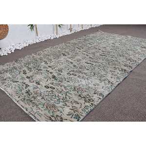 พรมตุรกีโบราณ ขนาด 4.7x8.4 ฟุต พรมปูพื้นสีเบจสไตล์โอเรียนทัล - Product Image 3