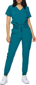 Logo personnalisé Ensemble de gommages médicaux de qualité supérieure unisexe Médecin Infirmière Hôpital Chirurgical Uniforme Jogger Pantalon Top Vente en gros de haute qualité - Product Image 3