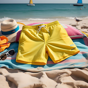 Pantalones cortos de natación de secado rápido para hombre, pantalones cortos de playa ligeros de verano para hombre, 100% poliéster, algodón, pantalones cortos de playa para hombre - Product Image 5