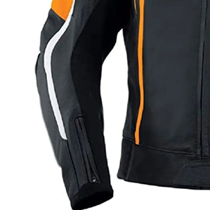 Chaqueta de Motociclista de Cuero para Hombre, Talla Grande, Color Personalizado, Diseño Único, Último Precio, Impermeable, Cortavientos y Transpirable - Product Image 3