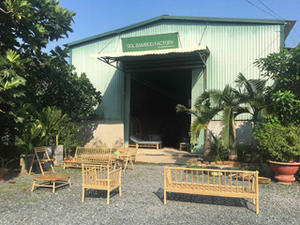 Venta al por mayor de bambú seccional sala de estar sofá muebles para apartamento Hotel y Villa uso - Product Image 3