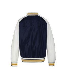 High Quality Winter Front Customized Color 2025 Wholesale Satin Varsity Letterman Baseball Embroidery <b>Patch</b> Bomber <b>Jacket</b> for - Product Image 2
