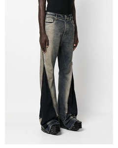 Jeans Anchos de Mezclilla para Hombre, Diseño Personalizado, Lavado Pesado, con Cierre y Estilo Apilado - Product Image 3