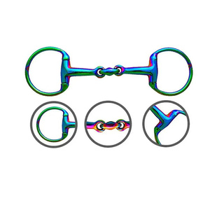 Precio al por mayor 2025 brocas de equitación de acero inoxidable multicolor cómodas brocas de salto occidentales para caballo - Product Image 1