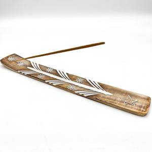 Porte-encens en bois gravé Plateau de méditation artisanal pour l'aromathérapie spirituelle et le parfum d'intérieur du fournisseur indien - Product Image 6