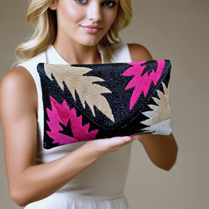 Top vente femmes mode à la main perle pochette sac à main perlé enveloppe soirée sac à main avec chaîne fête épaule sacs à main - Product Image 4