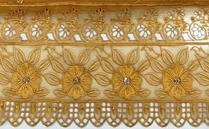 Designer moderne indien pakistanais vêtements non cousus belle Premium fête porter des costumes brodés à la main mode-avant - Product Image 3