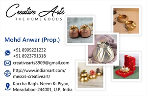 Handcrafted Indian Manufacturer's <b>Unique</b> Wooden Tabletop Decor Bowl Polished Metal for Party Serving - Product Image 6