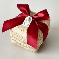 VIETNAM VENTE EN GROS Boîte-cadeau en bambou tissé en forme de cube, petites boîtes pour coffrets cadeaux, meilleur fournisseur, fabricant d'artisanat en bambou