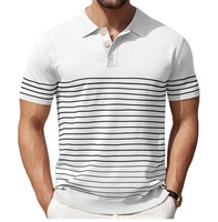 Chemises décontractées pour hommes en coton 100% de haute qualité, tissu tricoté anti-plis 240g, broderie et logo personnalisés, manches courtes